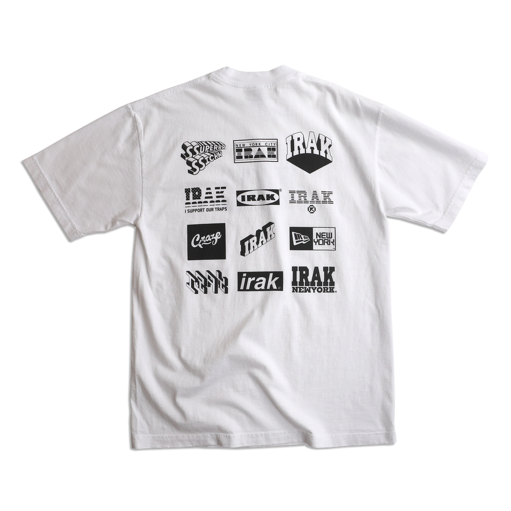 トップス IRAK NY Logo Tee IRAK NY | LOGOS T-Shirt - WHITE