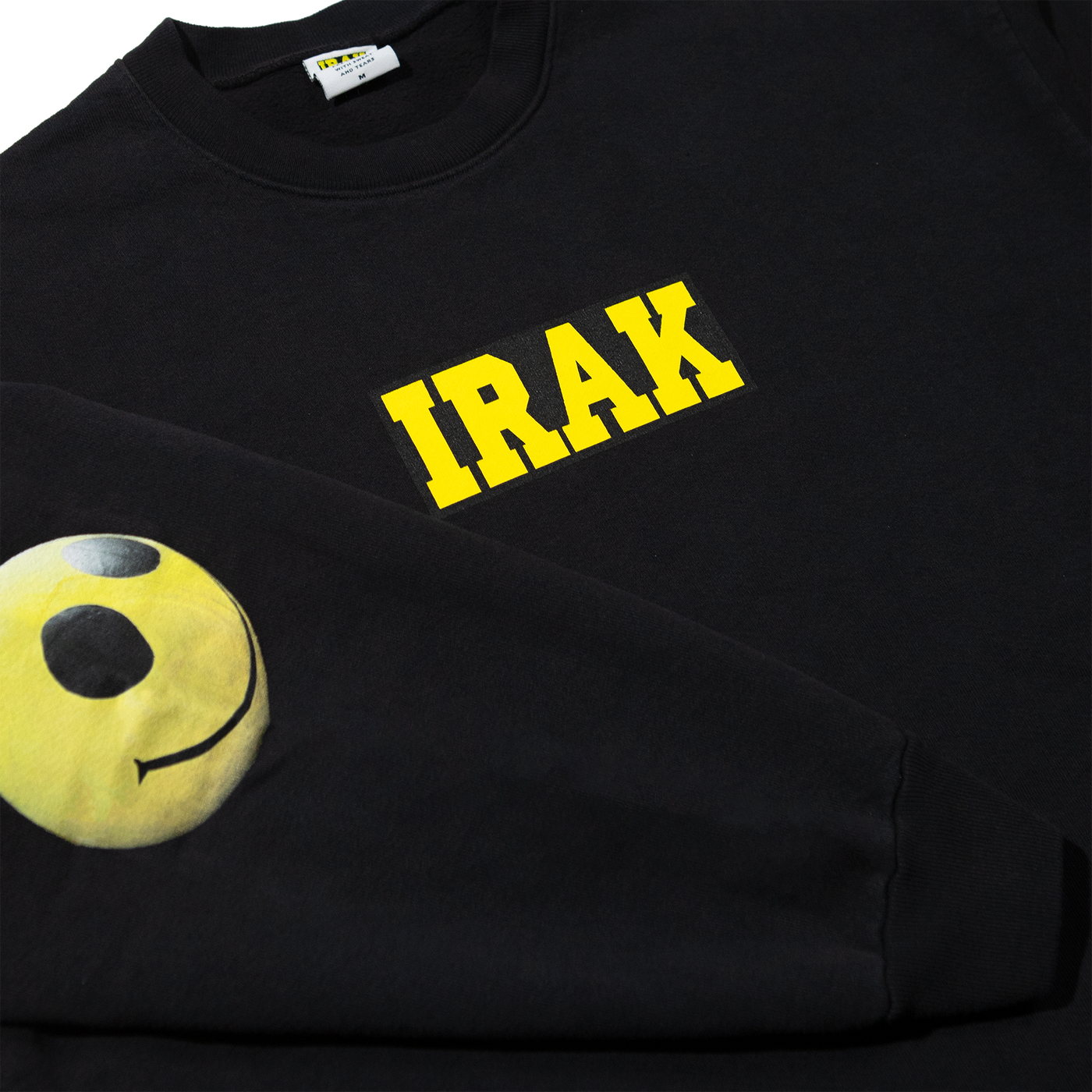 黒黄　IRAK NY \"Box Logo Crew Neck\" IRAK NY | Tonal Hoodie - ROSE