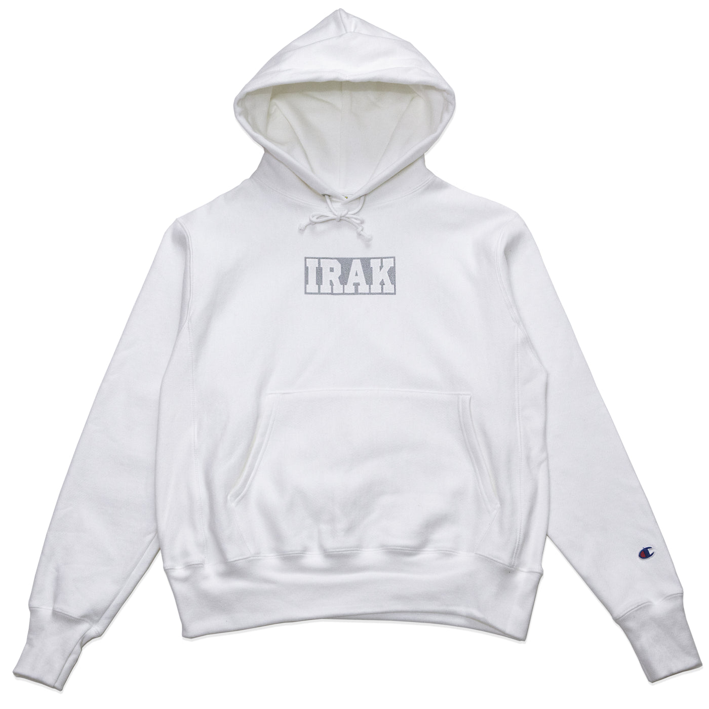 IRAK NY | LOGO HOODY - White Reflective